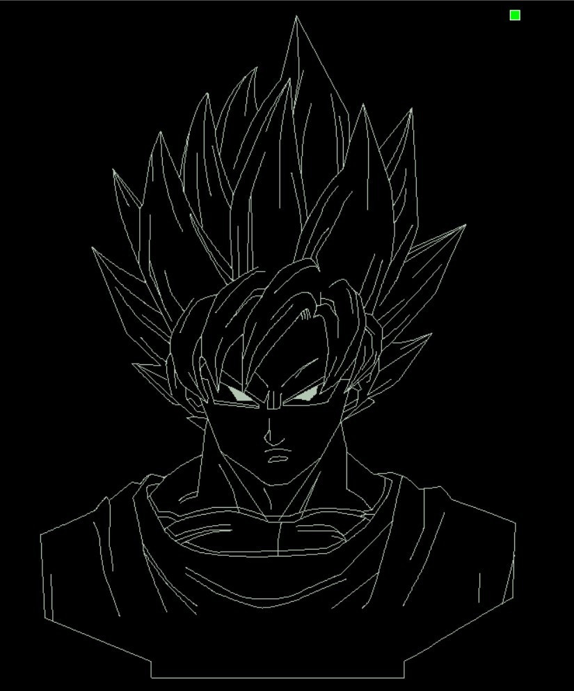 Акриловий світильник-нічник Сон Ґоку білий tty-n000447