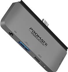 USB-C хаб Promate PadHub-Pro Grey