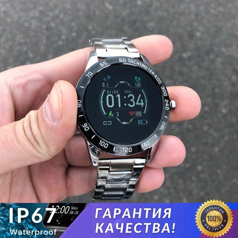 Смарт Часы Smart Watch Lige, Металлические Мужские Смарт-часы, Серебро ...