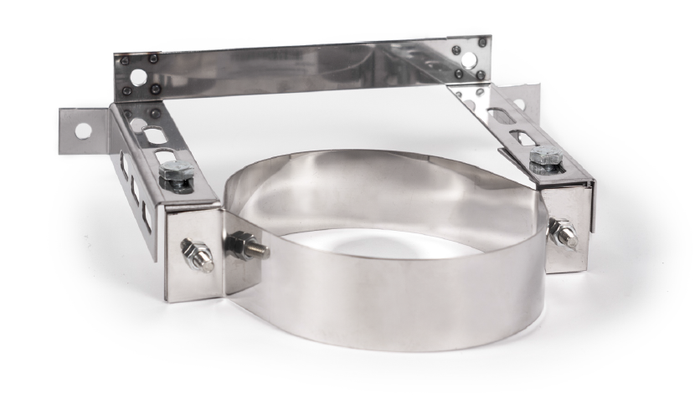 Хомут для дымохода настенный нержавейка 0-300 мм D-260 мм толщина 0,6 ...