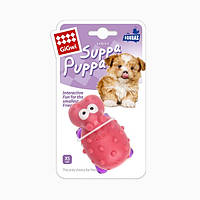 Игрушка Gigwi Suppa Puppa с Пищалкой для Маленьких Собак, Щенков и Котов Гиппопотам 7 см
