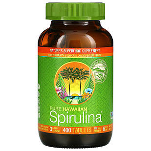 Nutrex Hawaii Pure Hawaiian Spirulina спіруліна гавайських островів, 500 мг 400 таблеток. До 06/2027