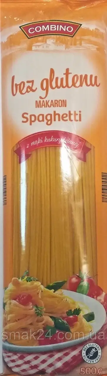 Макаронные изделия БЕЗ ГЛЮТЕНА Спагетти Combino Spaghetti Италия 500г - фото 1 - id-p1450302905