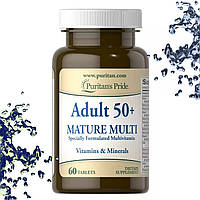 Вітаміни 50+ Puritan's Pride Adult 50+ Mature 60 таблеток