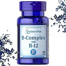 Вітамінний комплекс Puritan's Pride B-Complex with B-12 90 таблеток (В-комплекс з В-12)