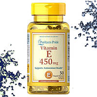 Вітамін Е Puritan's Pride Vitamin E 450 мг 50 гелевих капсул