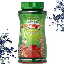 Вітаміни для дітей Puritan's Pride children's Multi Gummies 120 жувальних таблеток (ведмедиків)
