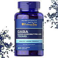 ГАБА Puritan's Pride GABA (ГАМК, Гамма Аминомасляная Кислота) 750 мг 90 капсул