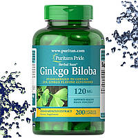Гинкго Билоба Puritan's Pride Ginkgo Biloba 120 мг 200 капсул