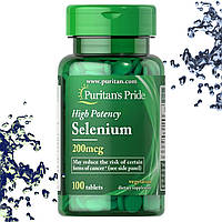 Селен Puritan's Pride Selenium 200 мкг 100 таблеток (Селен високої концентрації)