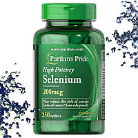 Селен Puritan's Pride Selenium 200 мкг 250 таблеток