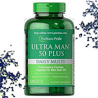 Вітаміни для чоловіків 50+ Puritan's Pride ULTRA MAN 50 Daily Plus Multi 120 таблеток