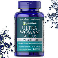 Вітаміни для жінок 50+ Puritan's Pride ULTRA WOMAN 50 Daily Plus Multi 60 таблеток