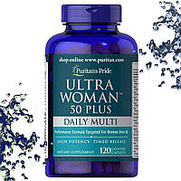 Вітаміни для жінок 50+ Puritan's Pride ULTRA WOMAN 50 Daily Plus Multi 120 таблеток