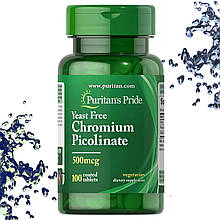 Хром піколінат Puritan's Pride Chromium Picolinate 500 мкг 100 таблеток