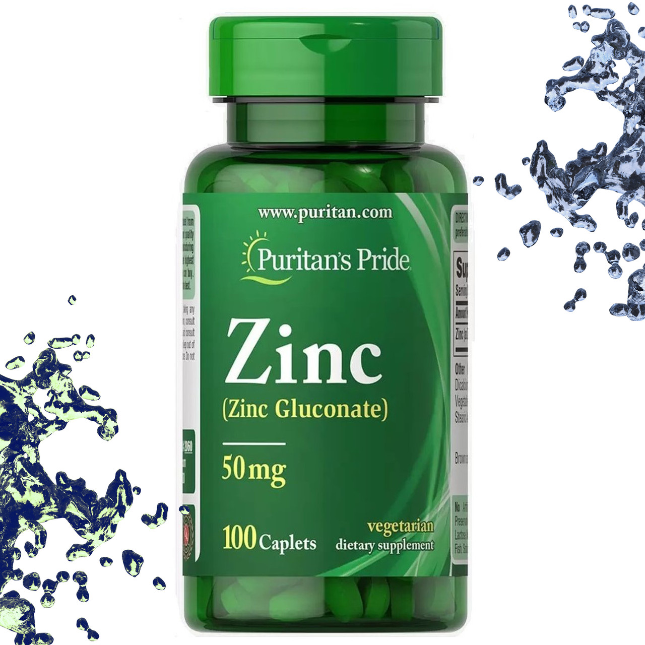 Цинк Puritan's Pride Zinc 50 мг 100 таблеток