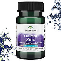 Цинк Swanson Chelated Zinc 30 мг 90 капсул