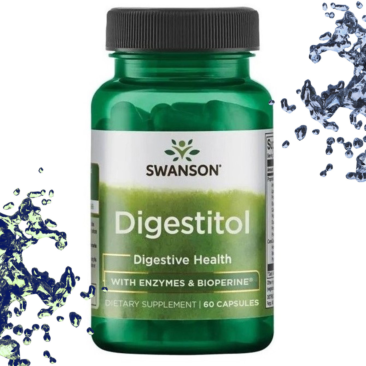 Дигеститол Swanson Digestitol with Enzymes & BioPerine 60 капсул
