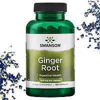 Корень имбиря Swanson Ginger Root 540 мг 100 капсул