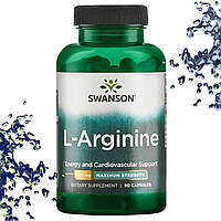 Л-Аргінін Swanson L-Arginine Maximum Strength 850 мг 90 капсул