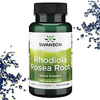 Родиола Swanson Rhodiola Rosea Root 400 мг 100 капсул