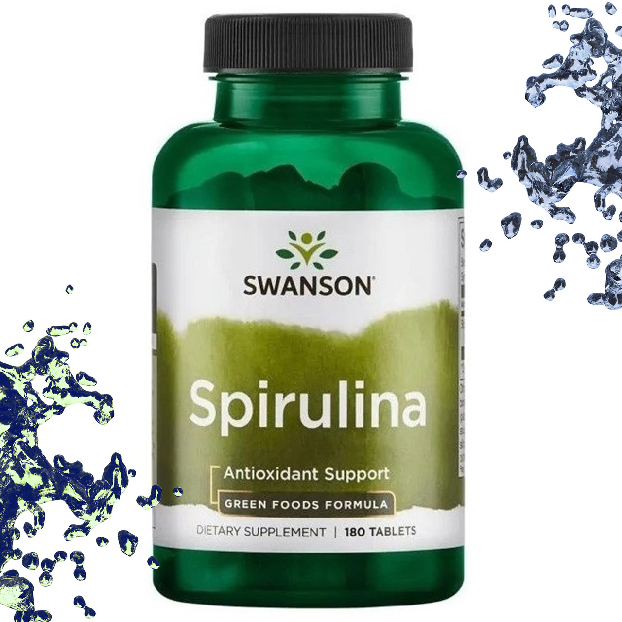 Спіруліна Swanson Spirulina 500 мг 180 таблеток