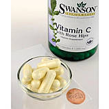 Вітамін С Swanson Vitamin C 1000 мг з Шипшиною 250 капсул, фото 2