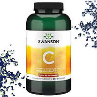 Вітамін С Swanson Vitamin C 1000 мг з Шипшиною 250 капсул