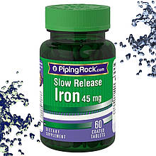 Залізо Piping Rock Iron 45 мг 60 таблеток