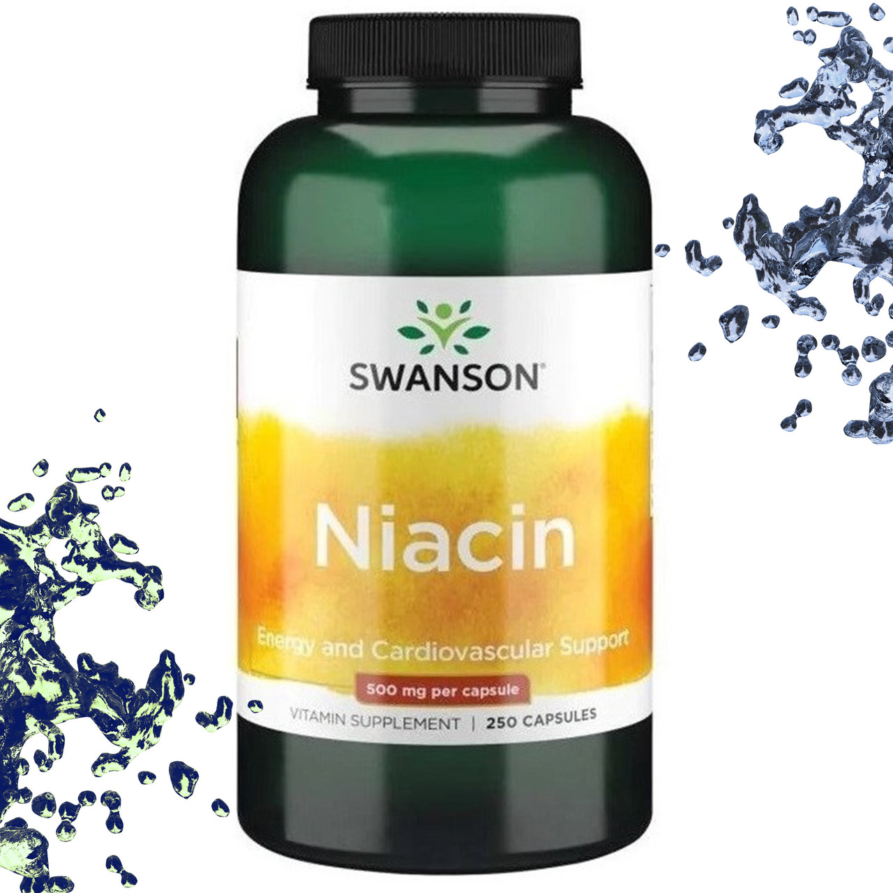 Ніацин Swanson Niacin 500 мг 250 капсул, фото 1