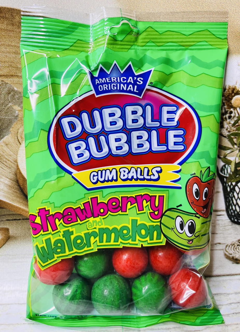 Жвачка великі бульки Dubble Bubble Полуниця і кавун