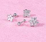 Сережки для пірсингу вуха титанова сталь ціна за 1 шт., фото 9