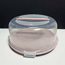 Пластикова тортівниця з кришкою-куполом 34 см з засувками, фото 3