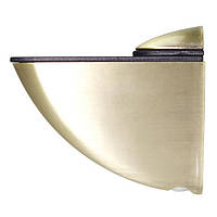 Полкодержатель меблевий для скляної полиці Sigma пелікан  82х100мм бронза