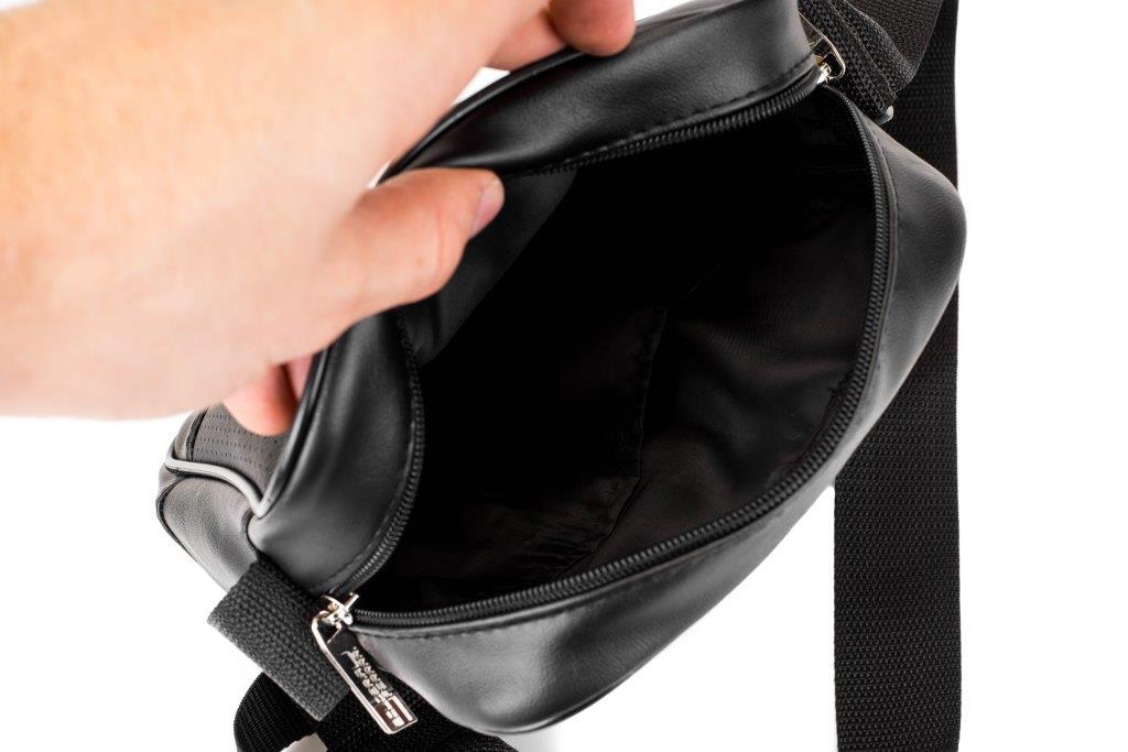 Мужская компактная сумка мессенджер через плечо PUMA FORMULA черная из экокожи - фото 9 - id-p1450351262