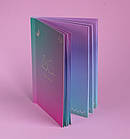 Блокнот А5 з кольоровими аркушами Profi Gradient bird 128 сторінок арт. 901722, фото 2