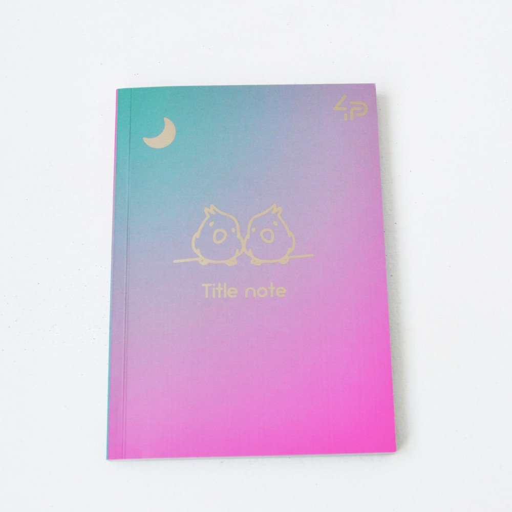 Блокнот А5 з кольоровими аркушами Profi Gradient bird 128 сторінок арт. 901722, фото 1