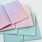 Блокнот А5 з кольоровими аркушами Profi Gradient bird 128 сторінок арт. 901722, фото 3