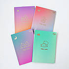 Блокнот А5 з кольоровими аркушами Profi Gradient bird 128 сторінок арт. 901722, фото 4