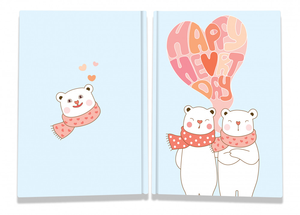 Блокнот А5 в клітинку Profi Sweet love bears 80 сторінок арт. 904310, фото 1