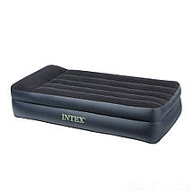 Надувная кровать Intex 64122, 99 х 191 х 42, встроенный электронасос. Односпальная, (Оригинал), фото 2