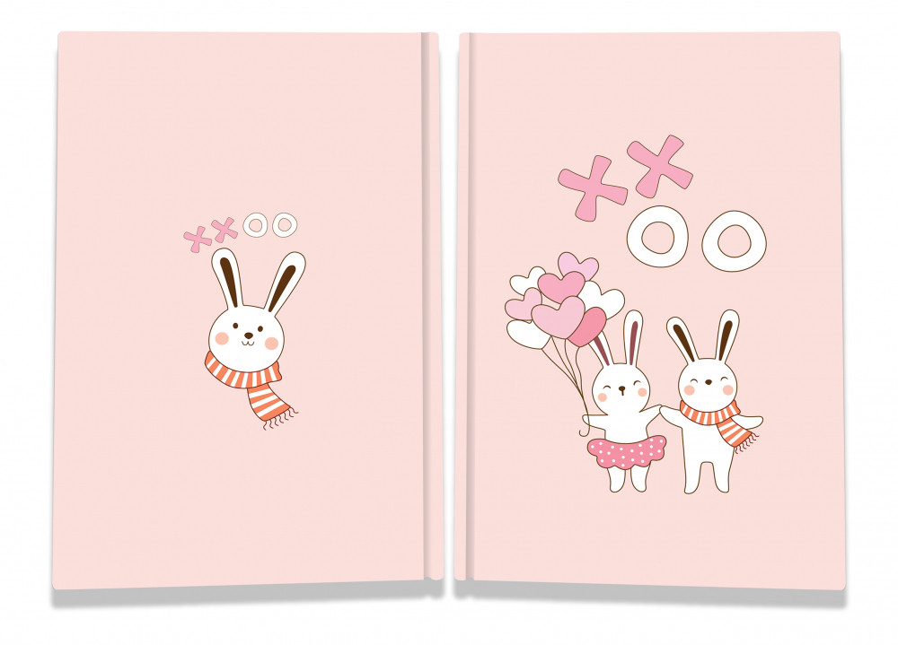 Блокнот А5 в клітинку Profi Sweet love rabbits 80 сторінок арт. 904365