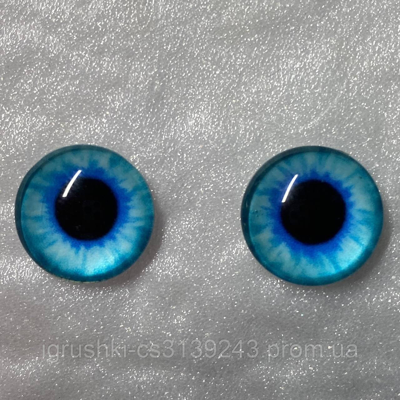Скляні очі кабашоны для іграшок 12 мм (пара)