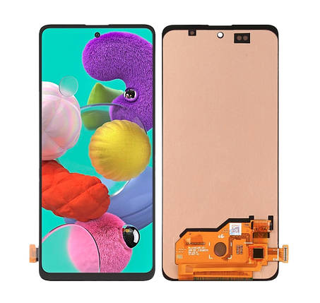 Дисплей для Samsung Galaxy A51 + сенсор чорний (Oled), фото 1
