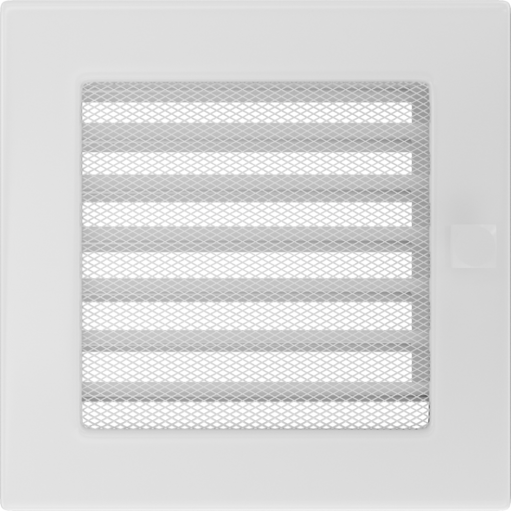 Решітка біла з жалюзями 17x17
