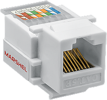 Комп'ютерне модульне гніздо RJ45 CAT.5E ТМ"MARSHEL" підходить до розеток VI-KO