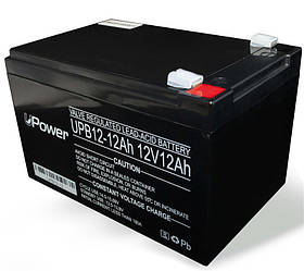 Акумуляторна батарея дитячого електромобіля UPower 12 V 12 Ah (UPB12-12) AGM