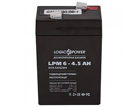 Акумуляторна батарея дитячого електромобіля Logic Power 6 V 4.5 Ah (WST-4.5)