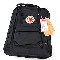 Рюкзак Fjallraven Kanken Classic на стиле 16 л Чёрный (Полиэстер)