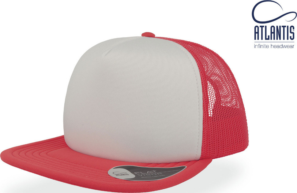 Кепка Atlantis Snap 90s (Червоний із білим 58 см), фото 1